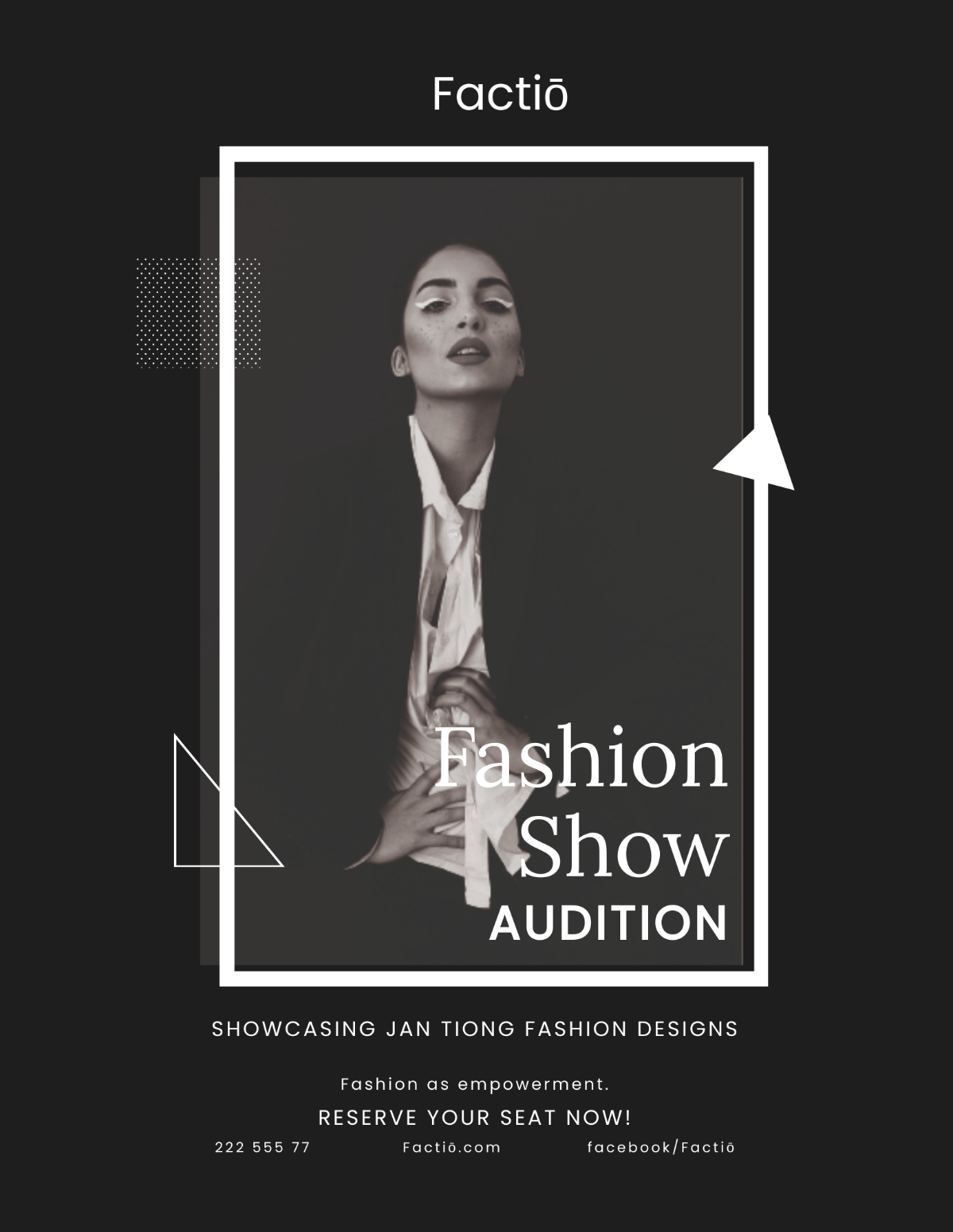 Fashion Show Audition Flyer Template