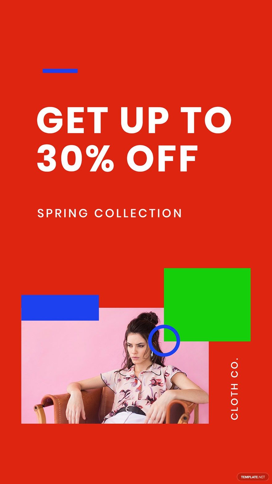 Holiday Spring Offer Sale Blog Image Template in PSD Download