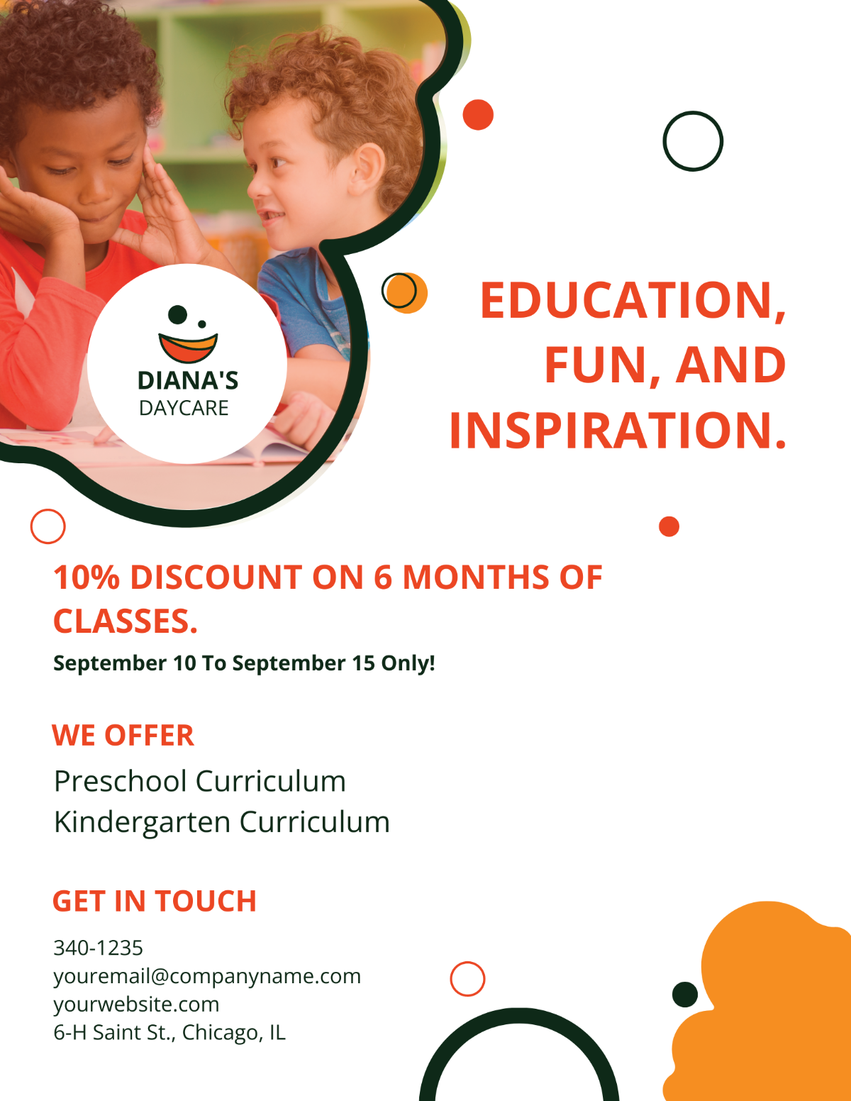 Diana's Daycare Flyer Template