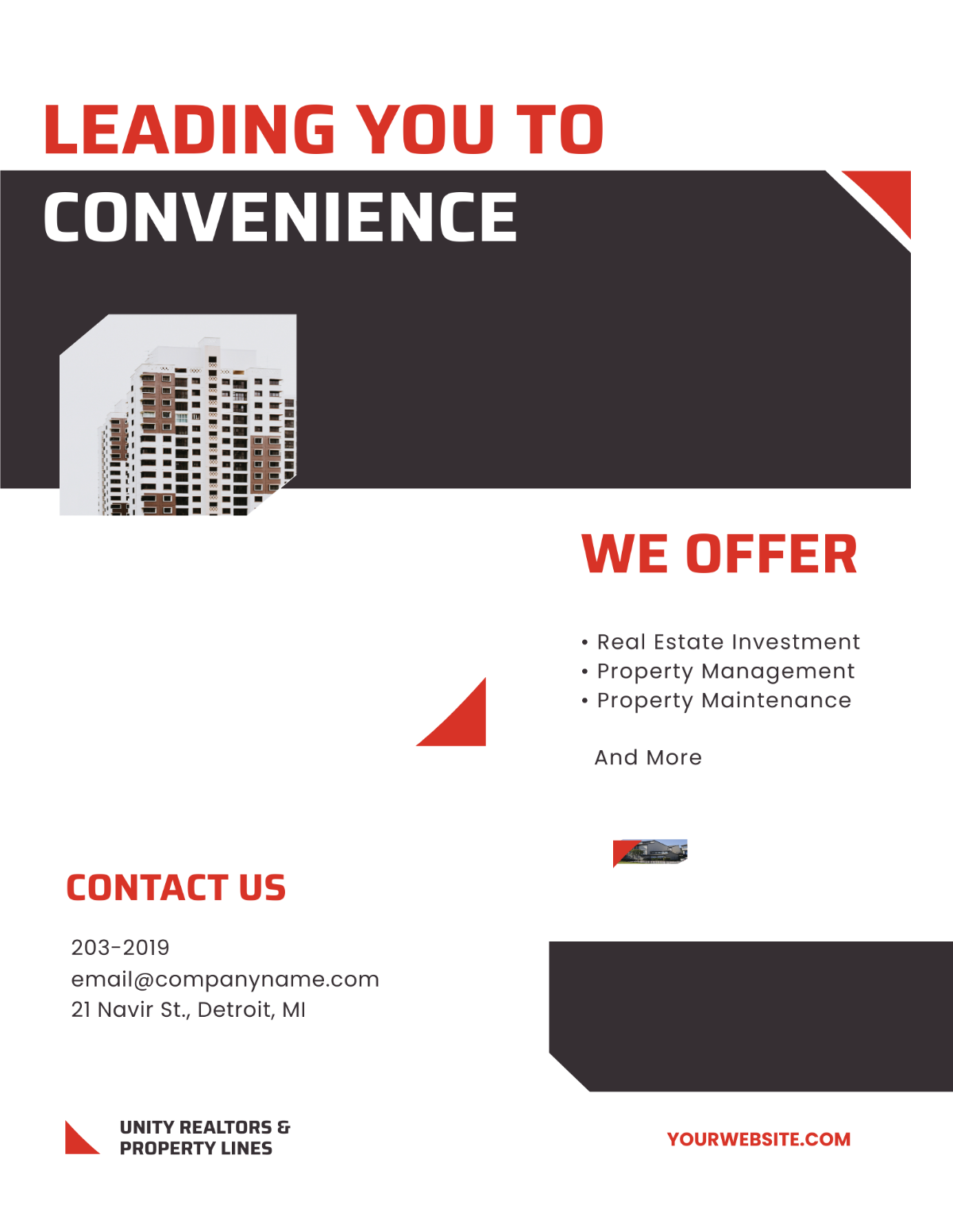 Free Apartment/Condo Realtor Flyer Template