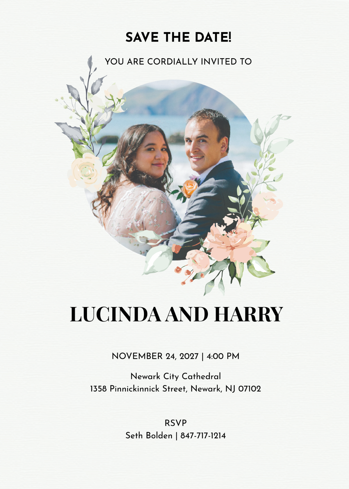 Free Photo Save The Date Invitation Template