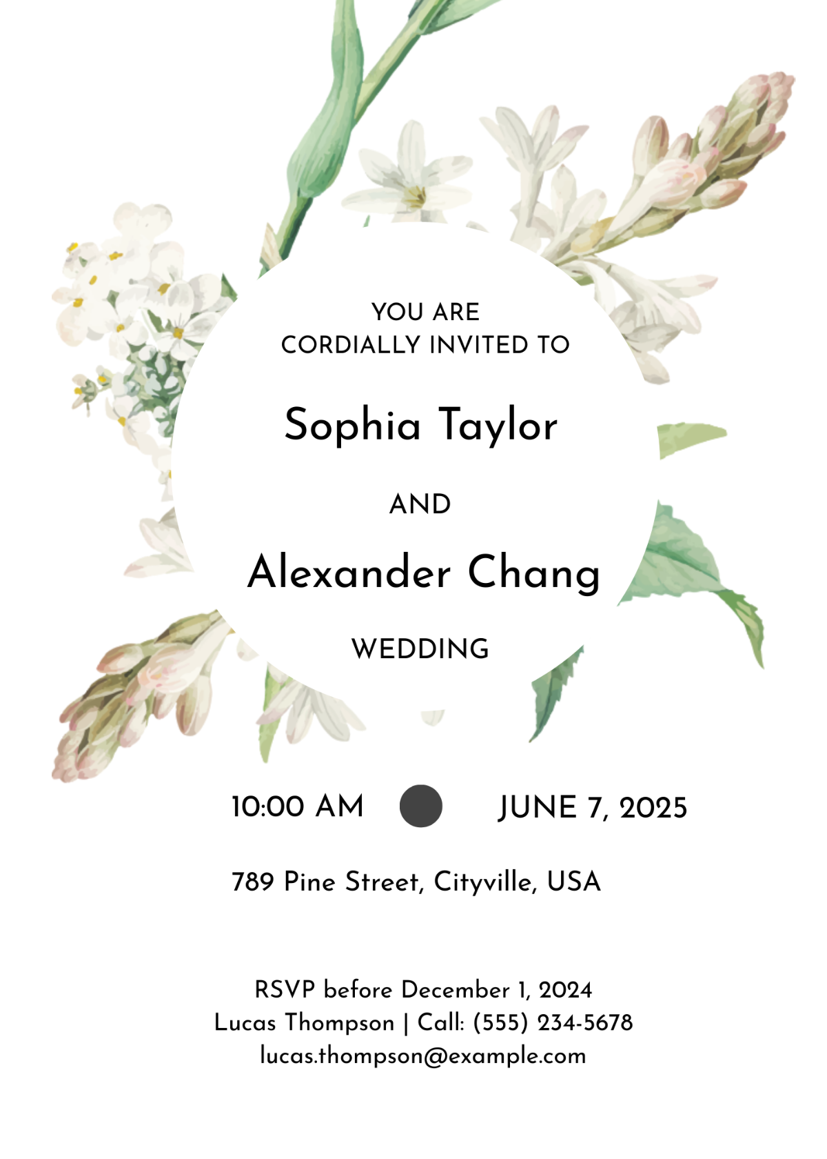 Printable Wedding Invitation