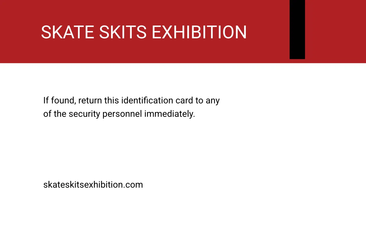 Free Event Coordinator ID Card Template to Edit Online