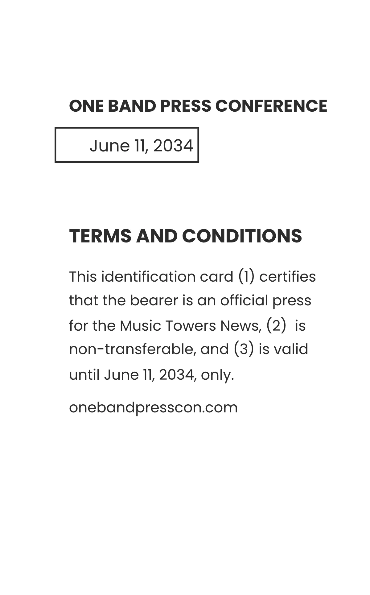 Free Event Pass ID Card Template to Edit Online