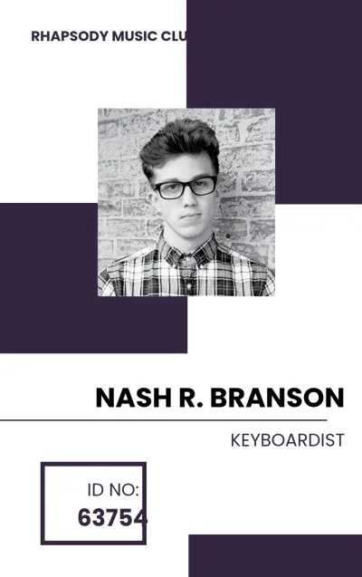 Free Printable Club ID Card Template to Edit Online