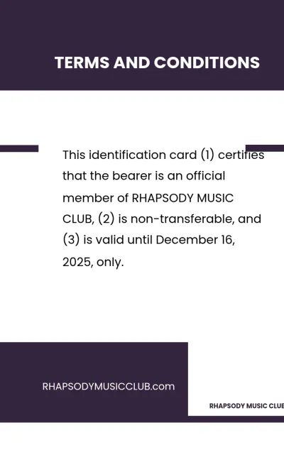 Free Printable Club ID Card Template to Edit Online