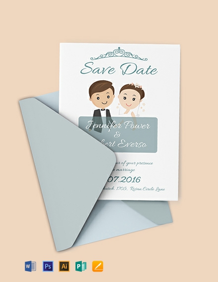 free save the date invitation template 440x570