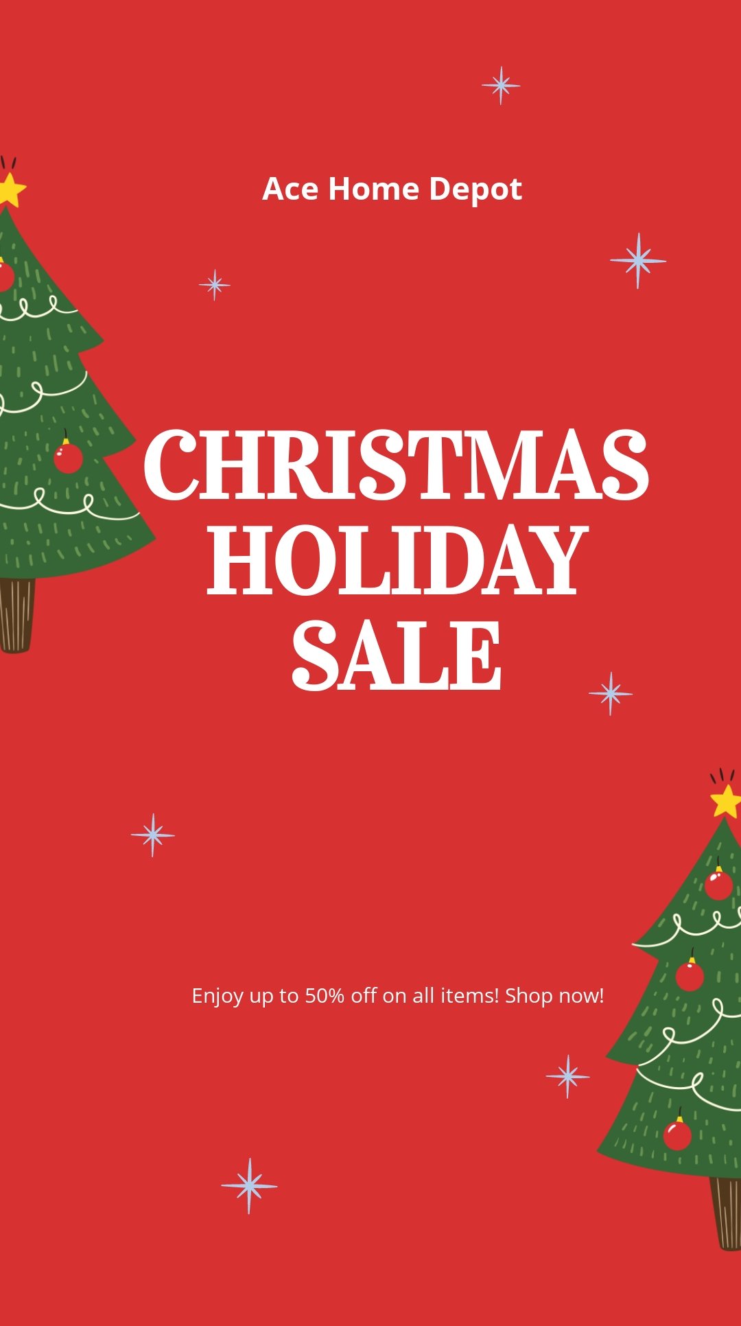 Free Christmas Holiday Sale Whatsapp Image Template.jpe