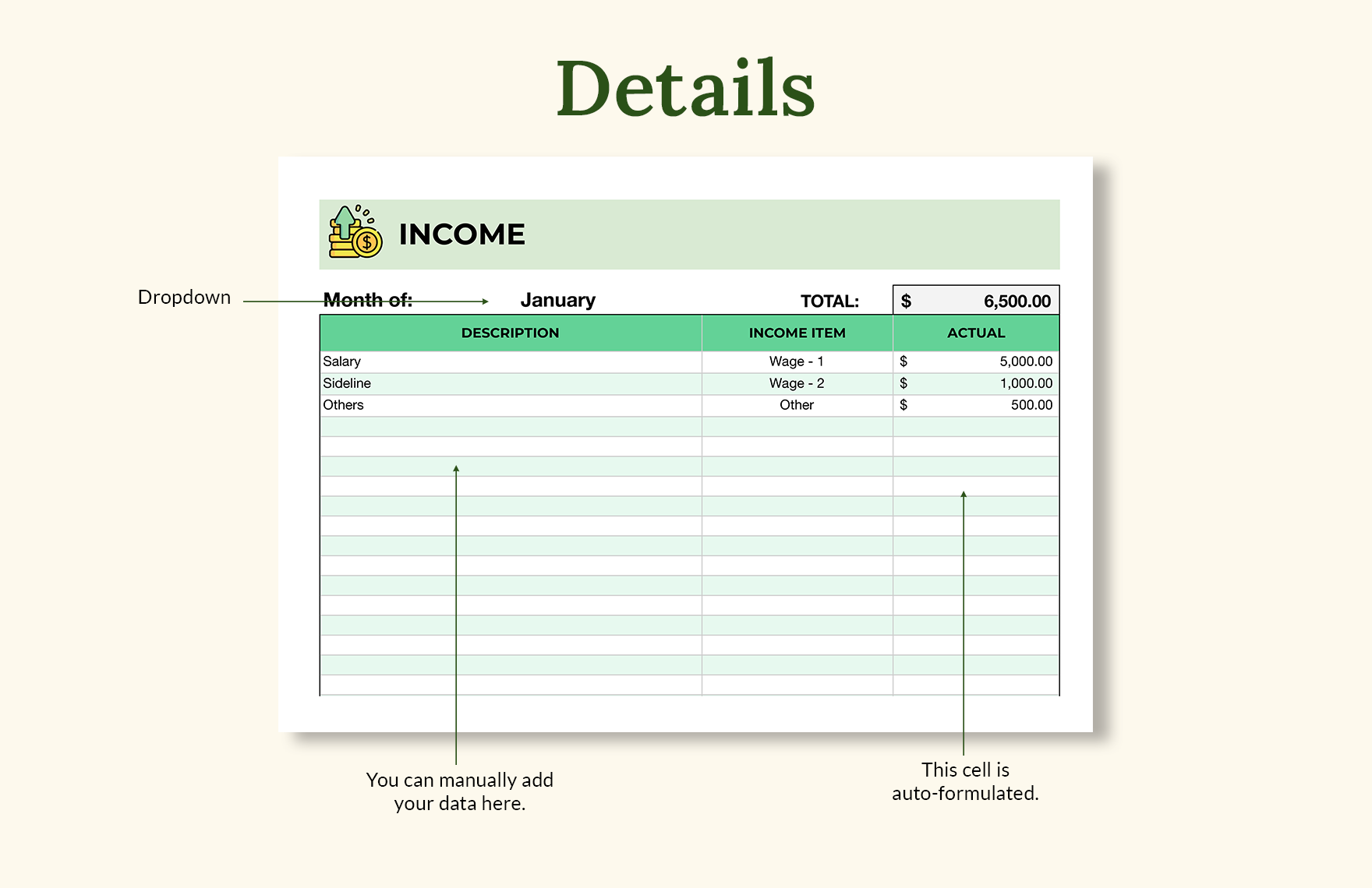 Personal Budget Template