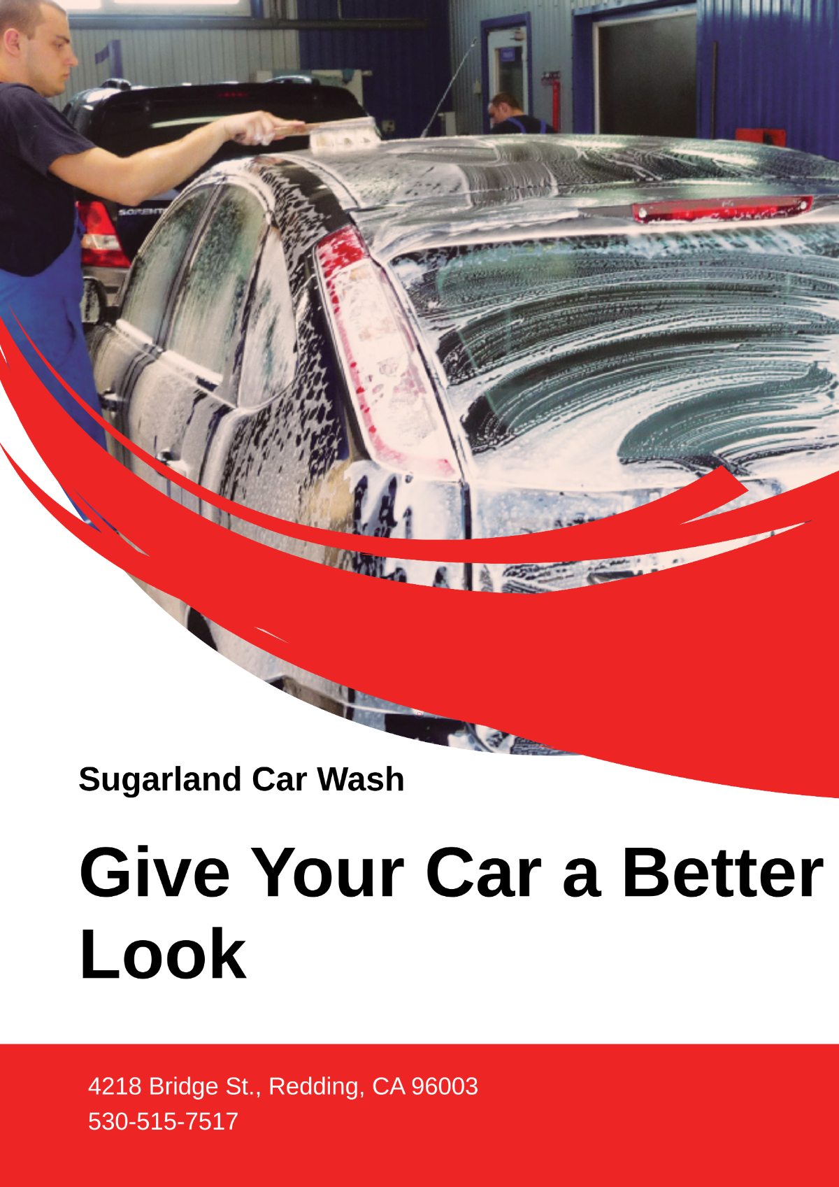 Free Car Wash A3 Poster Template