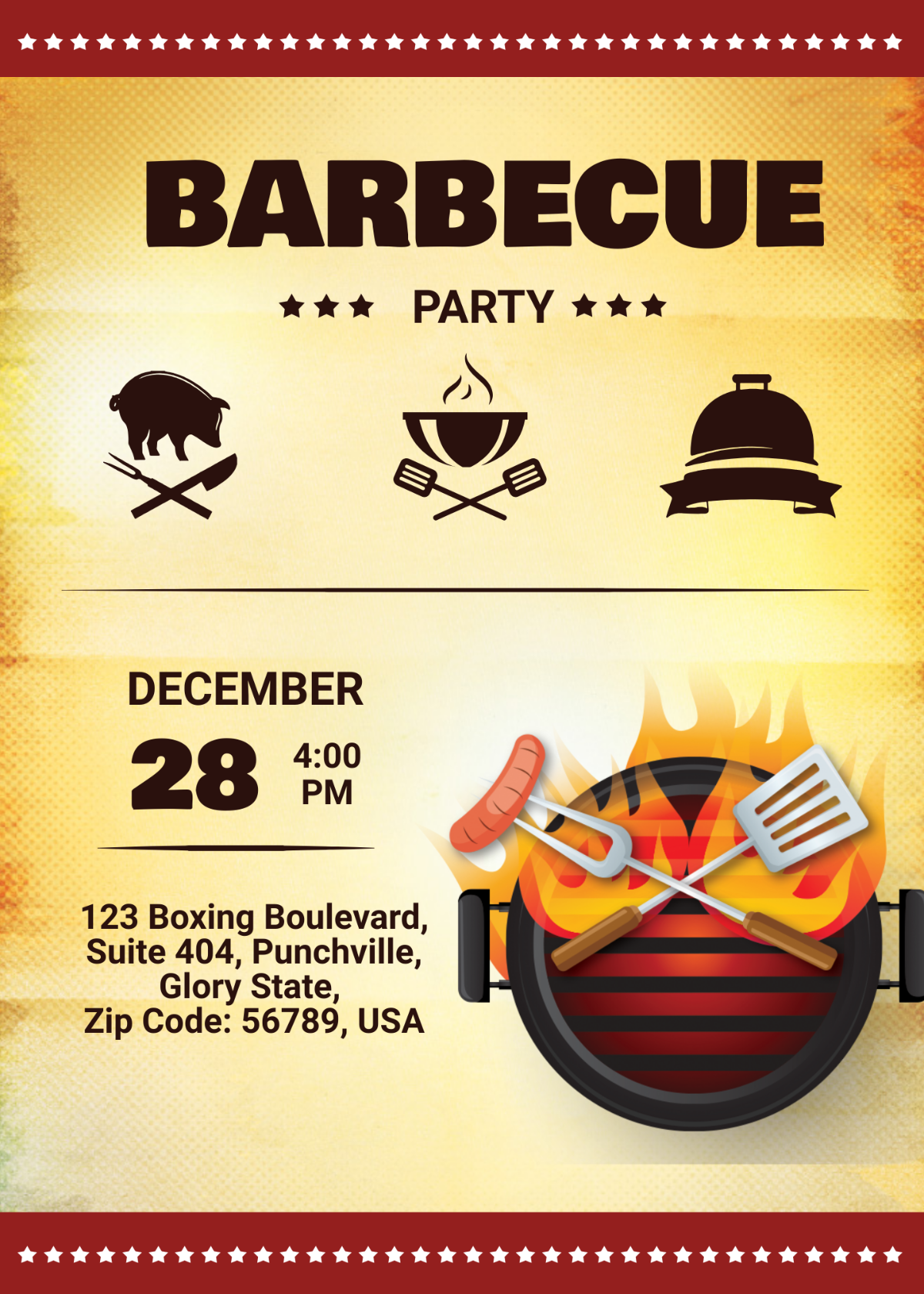 Awesome BBQ Party Invitation