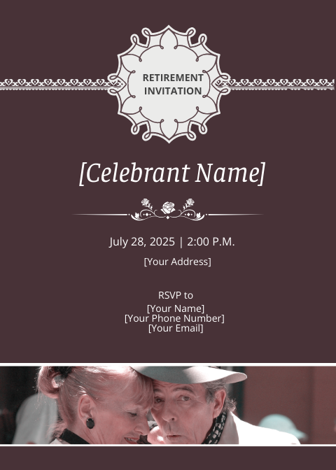 Delighted Retirement Party Invitation
