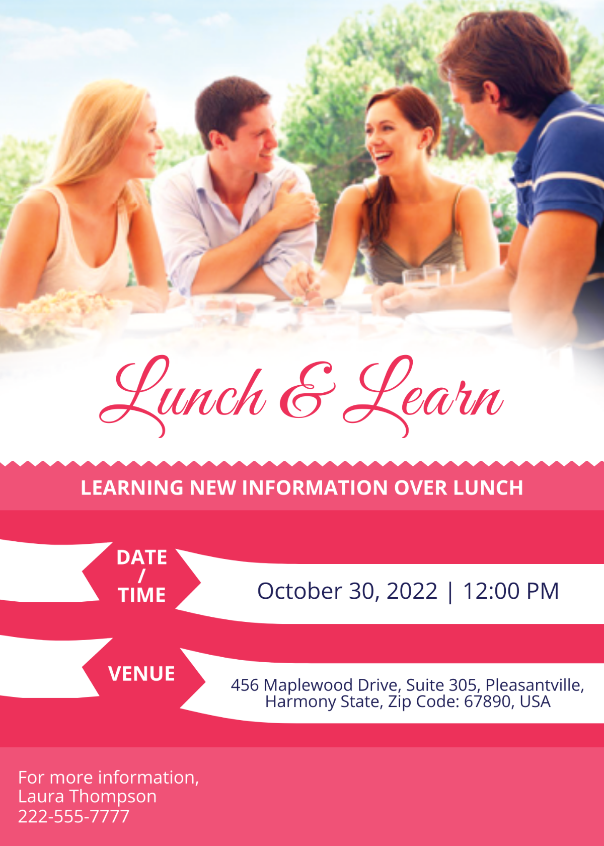 Sweet Lunch & Learn Invitation