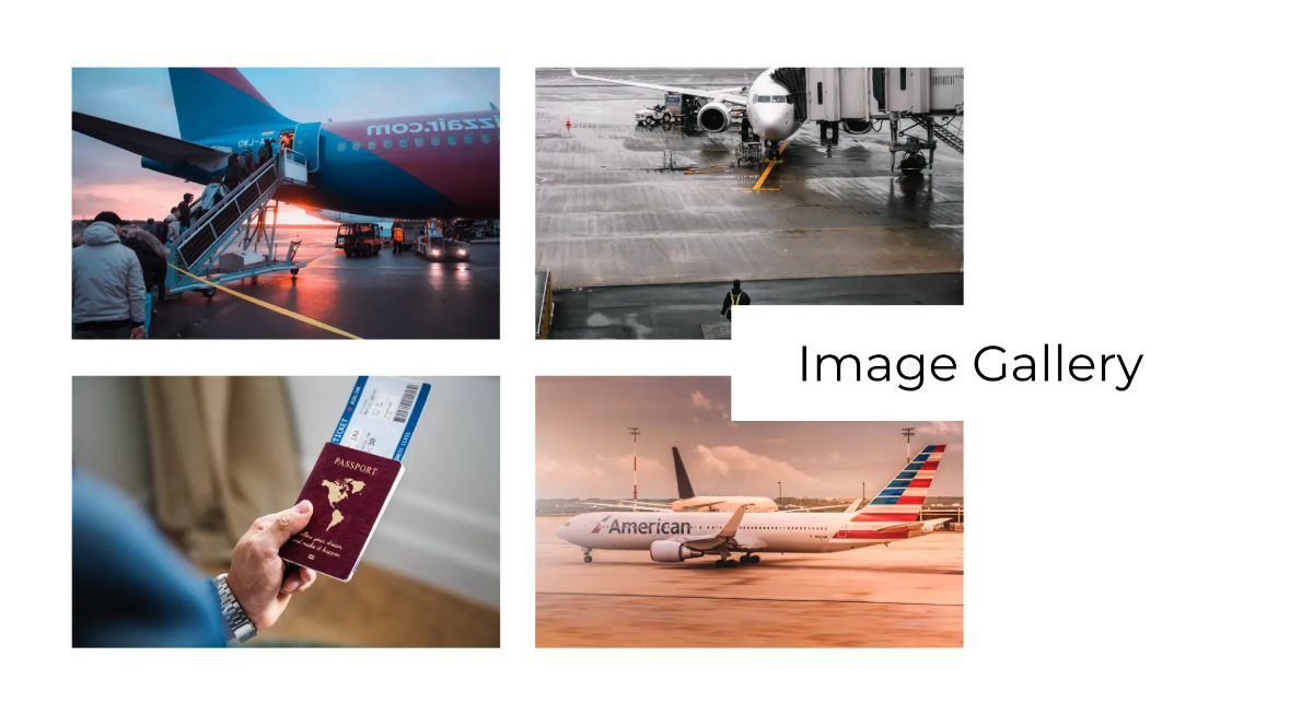 Free Aviation Theme Travel Agency Presentation Template to Edit Online