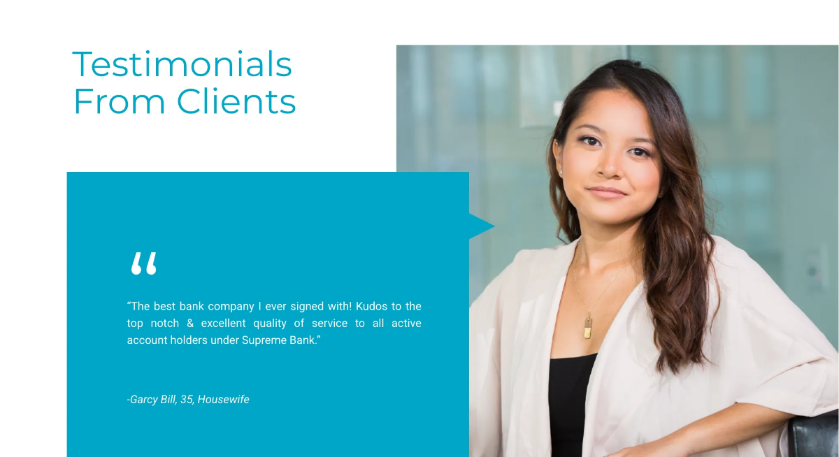 Free Banking Presentation Template to Edit Online