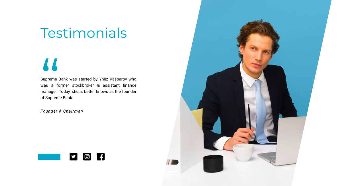 Free Banking Presentation Template to Edit Online