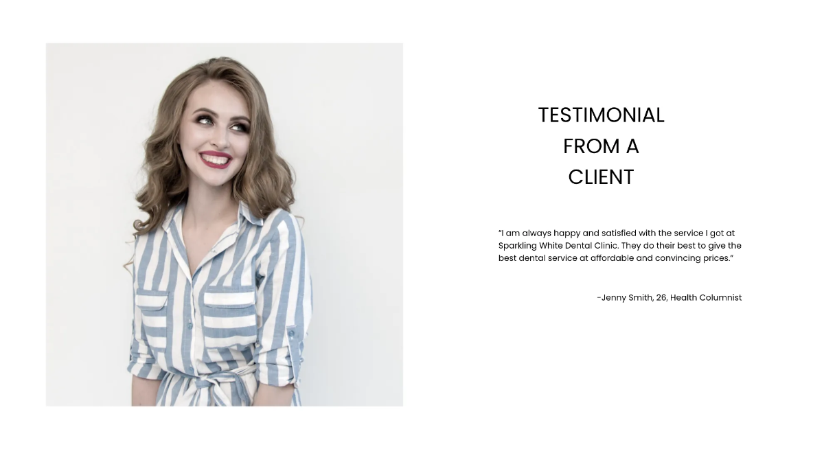 Free Dental Presentation Template to Edit Online