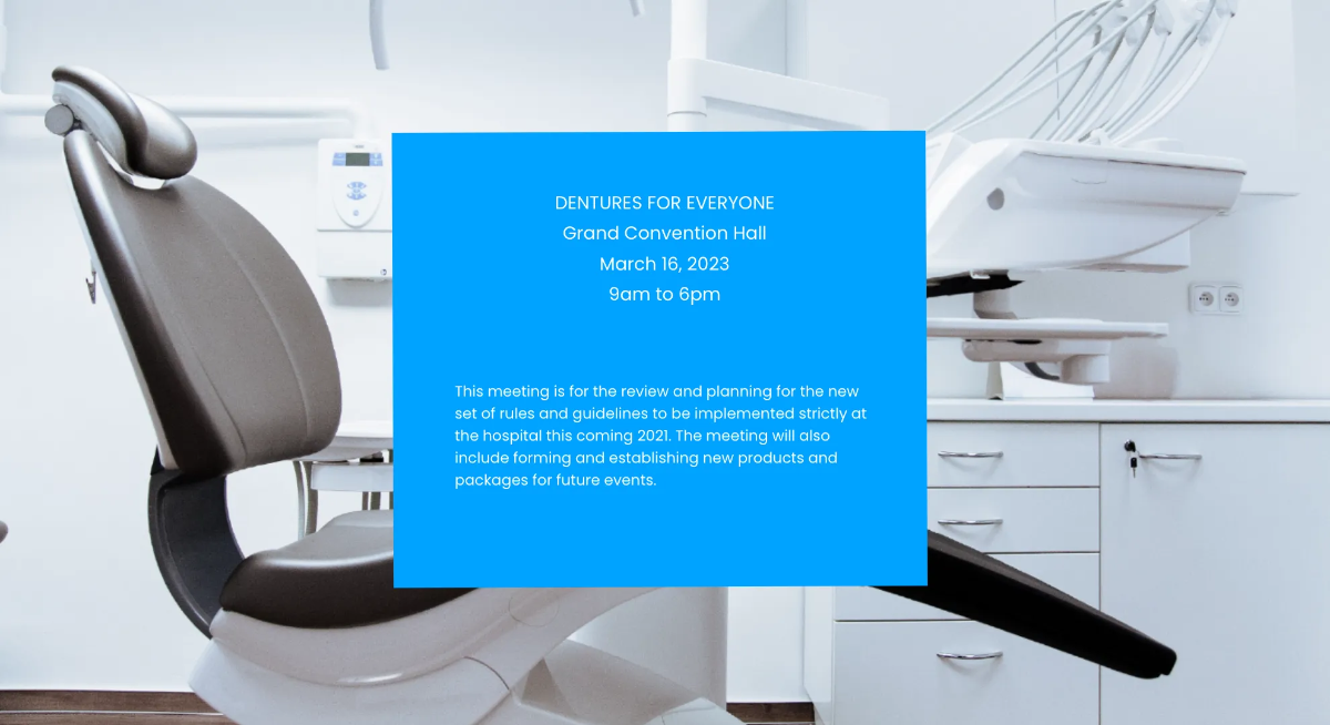 Free Dental Presentation Template to Edit Online