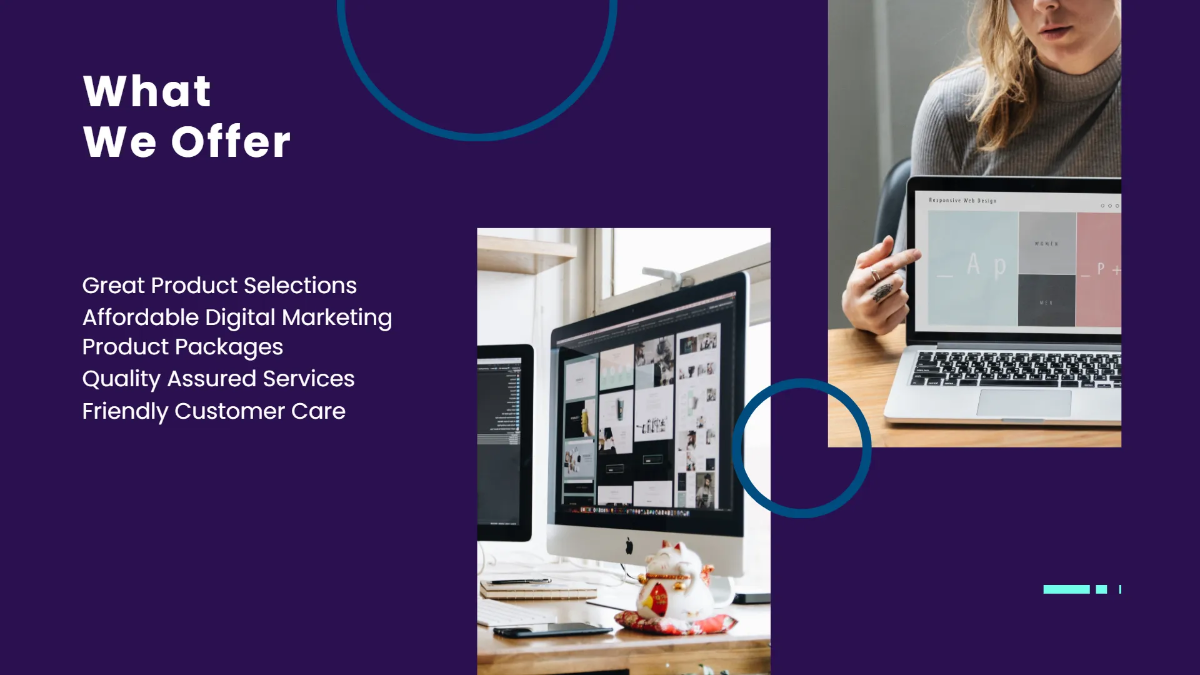 Free Digital Marketing and Services Presentation Template to Edit Online