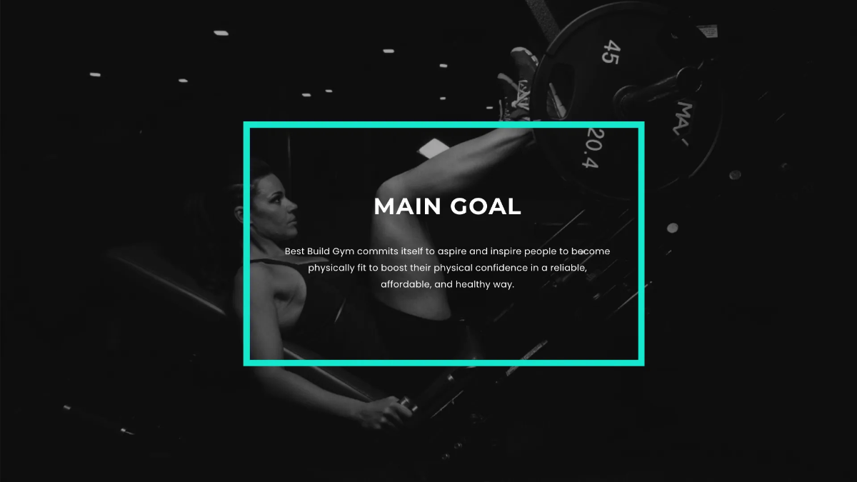 Free Fitness Gym Presentation Template to Edit Online