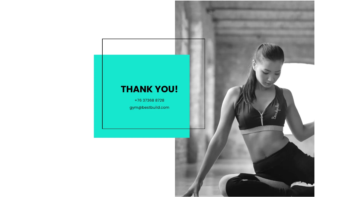 Free Fitness Gym Presentation Template to Edit Online