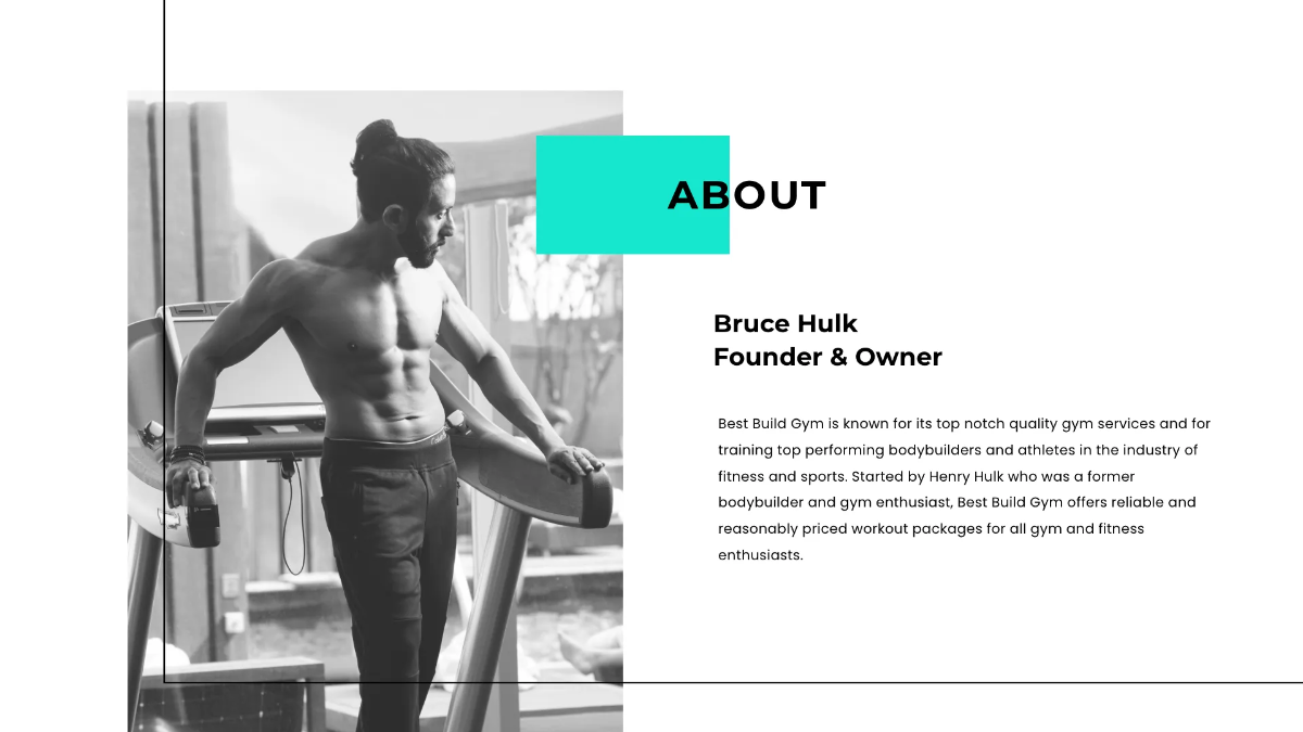 Free Fitness Gym Presentation Template to Edit Online