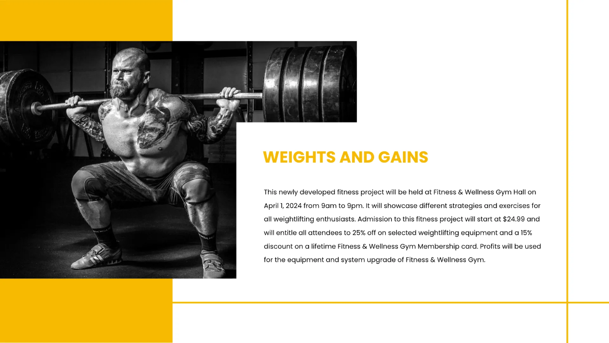 Free Fitness Presentation Template to Edit Online