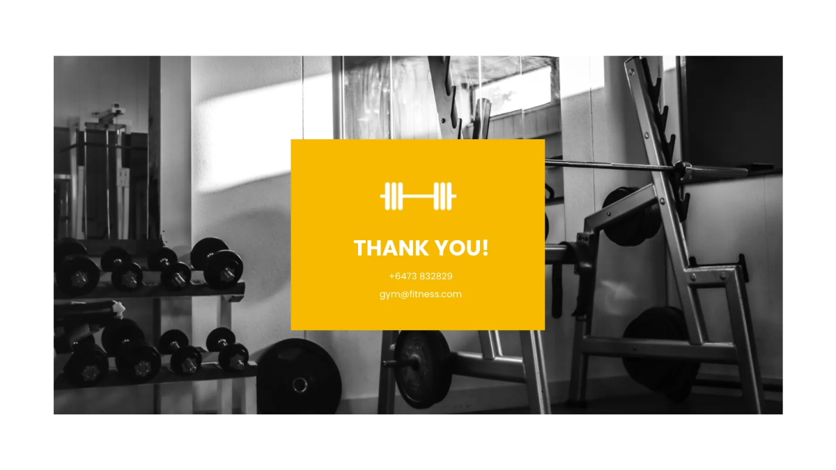 Free Fitness Presentation Template to Edit Online