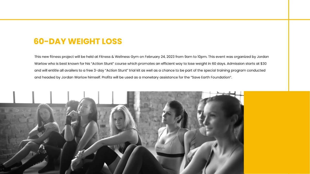 Free Fitness Presentation Template to Edit Online