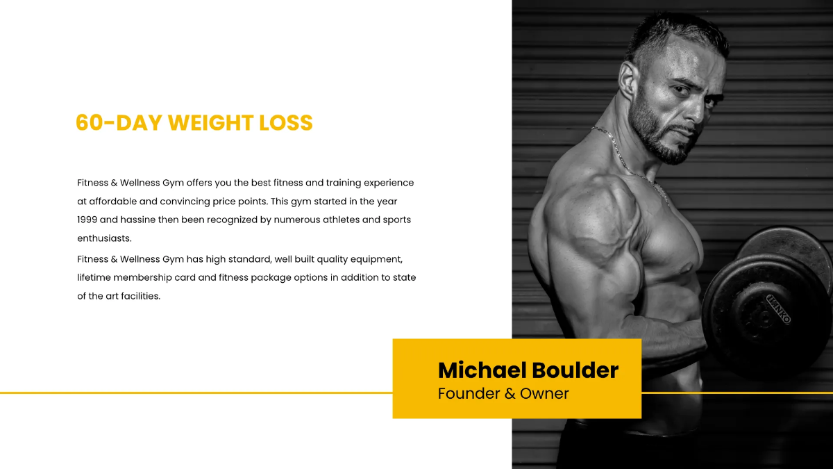 Free Fitness Presentation Template to Edit Online