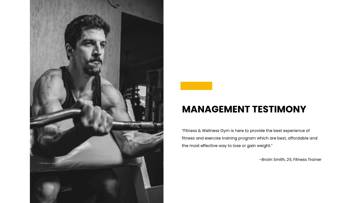 Free Fitness Presentation Template to Edit Online