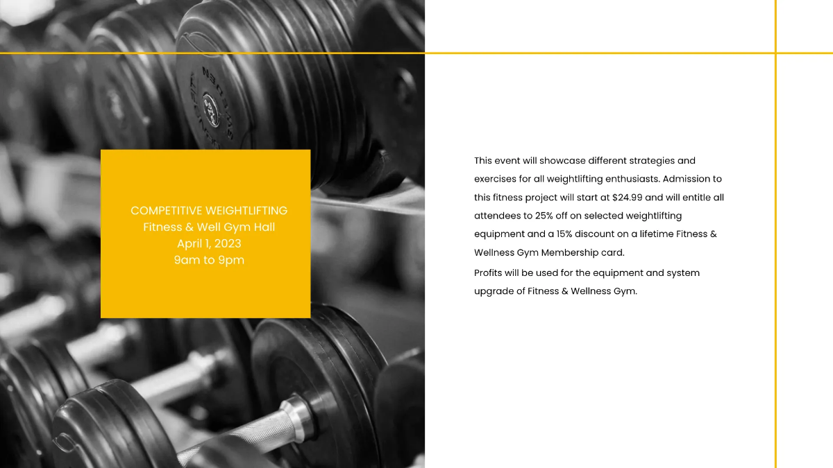 Free Fitness Presentation Template to Edit Online