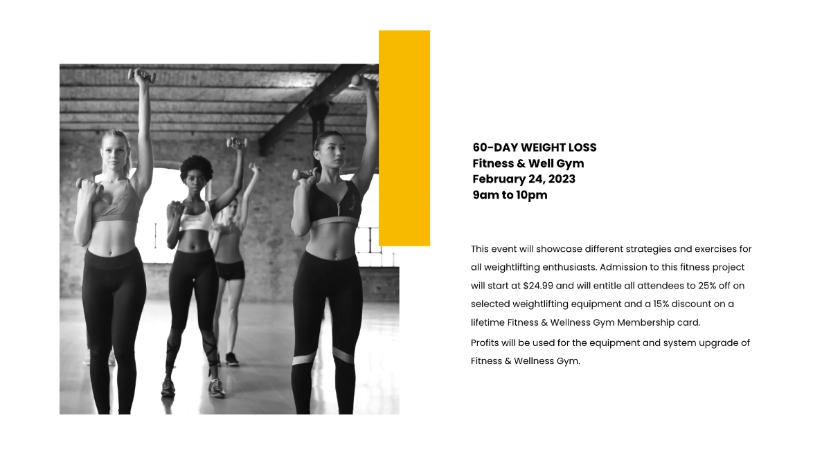 Free Fitness Presentation Template to Edit Online