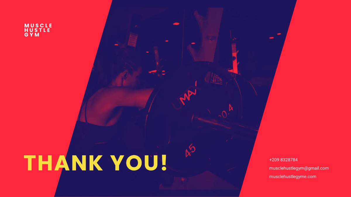 Free Gym Presentation Template to Edit Online