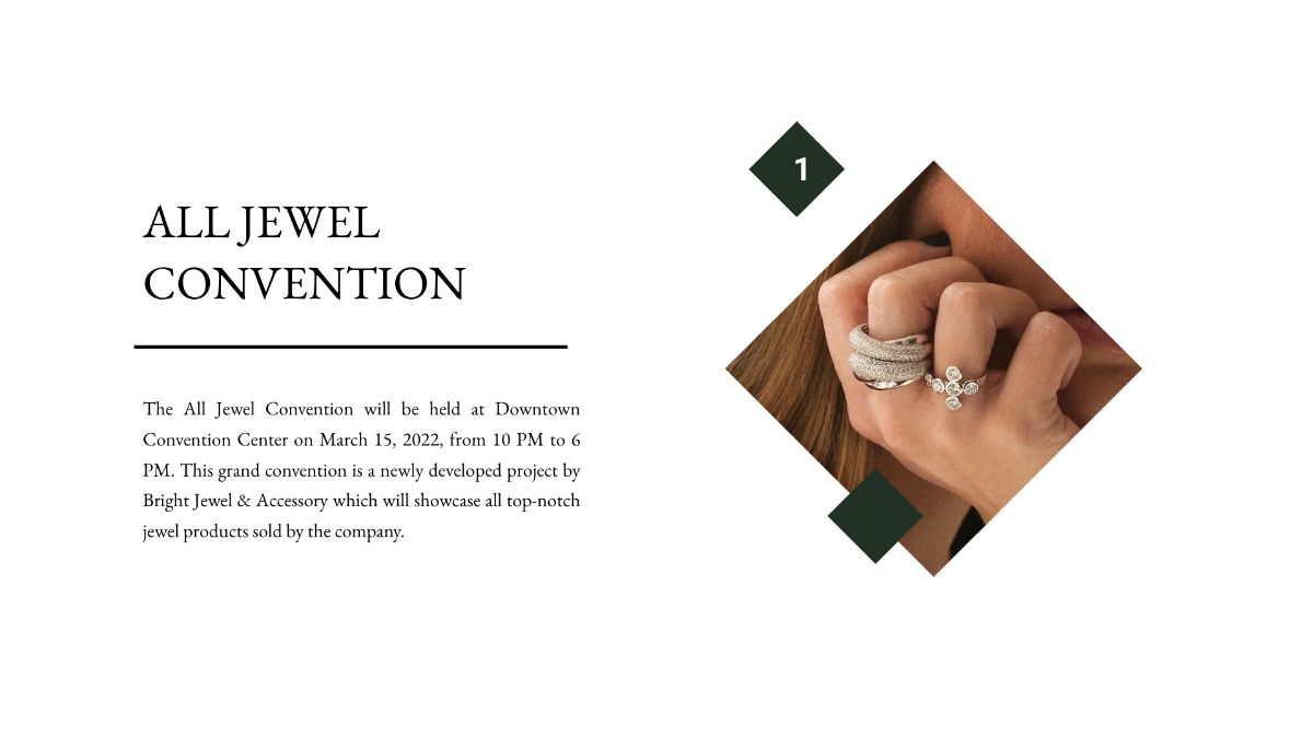 Free Jewellery Presentation Template to Edit Online