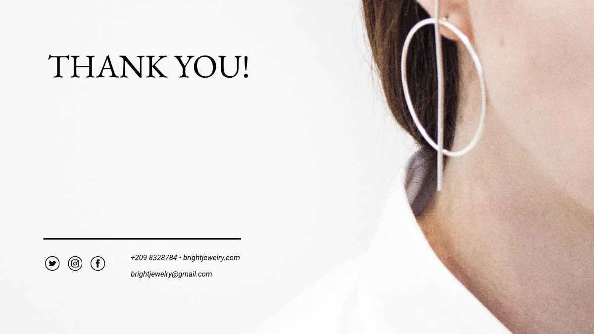 Free Jewellery Presentation Template to Edit Online