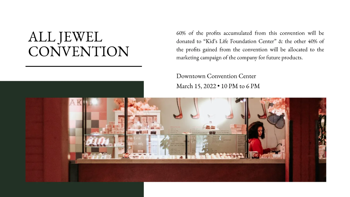 Free Jewellery Presentation Template to Edit Online