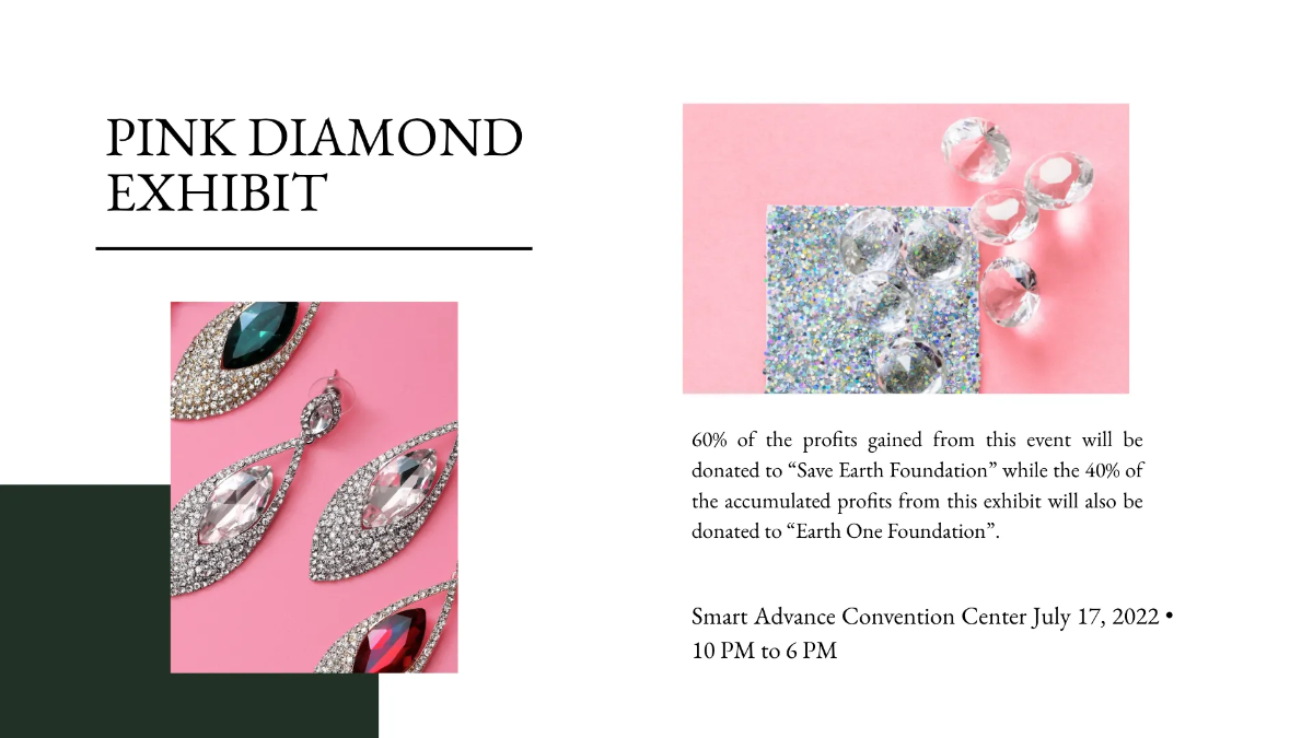 Free Jewellery Presentation Template to Edit Online