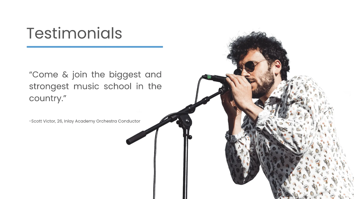 Free Music Event Presentation Template to Edit Online