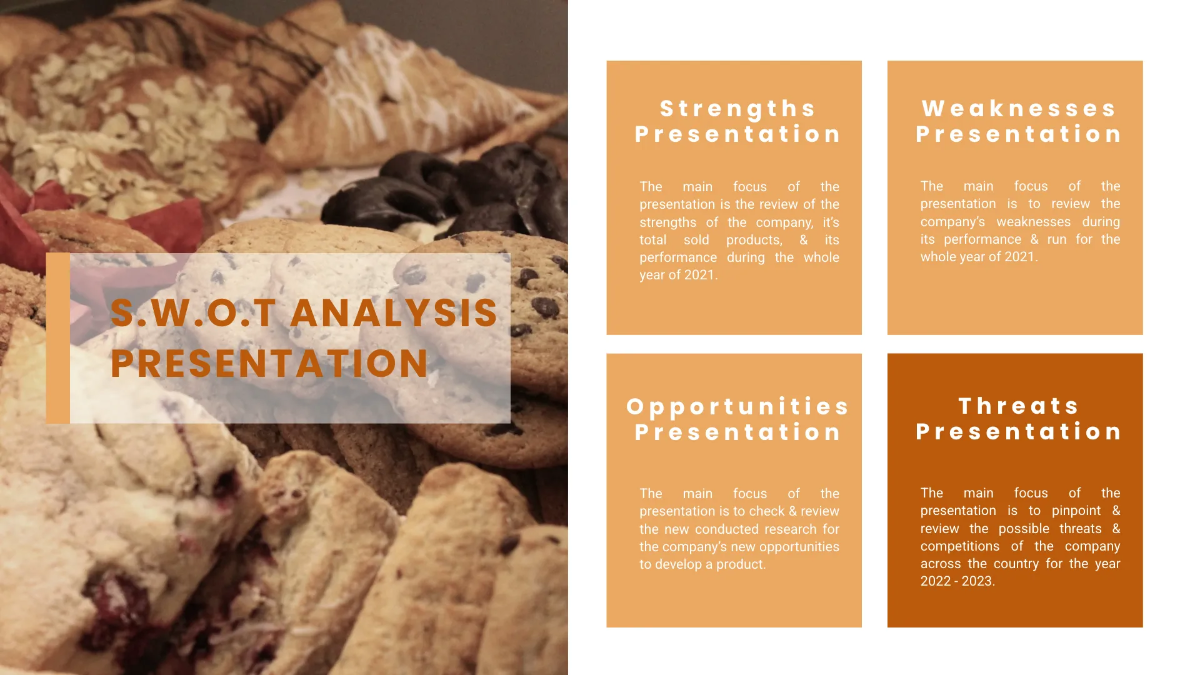 Free SWOT Analysis Presentation Template to Edit Online
