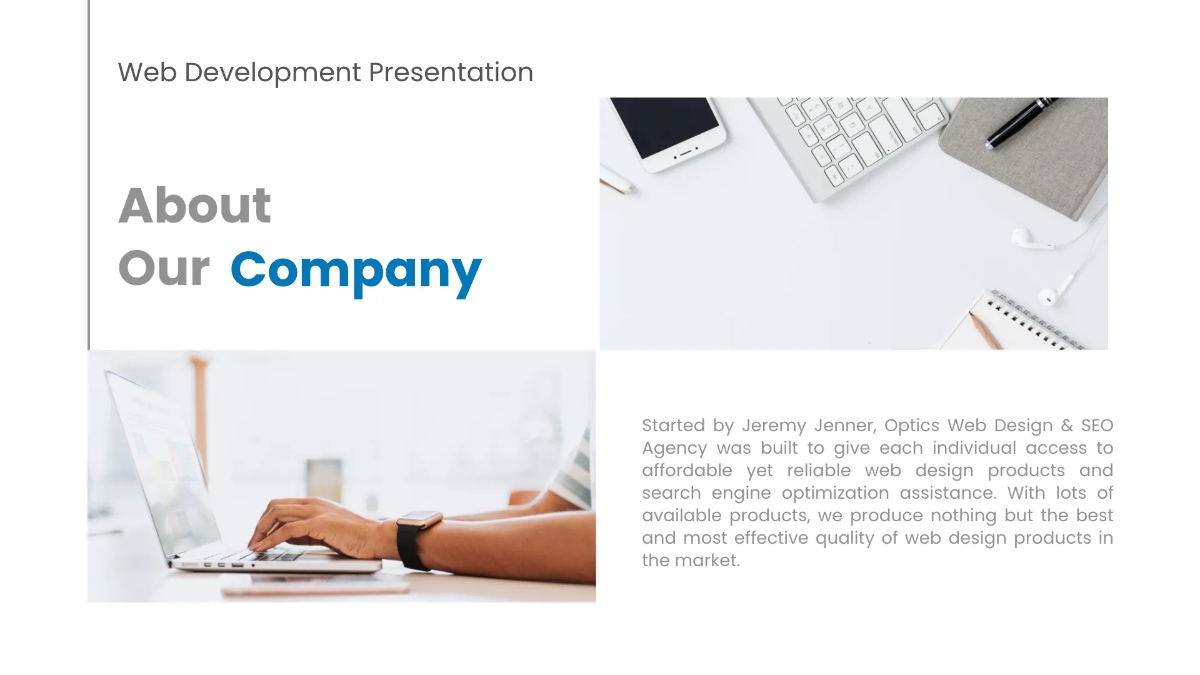 Free Web Development Presentation Template to Edit Online
