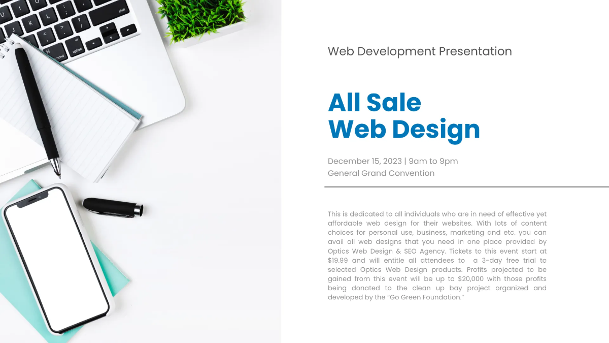 Free Web Development Presentation Template to Edit Online