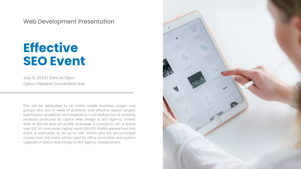 Free Web Development Presentation Template to Edit Online