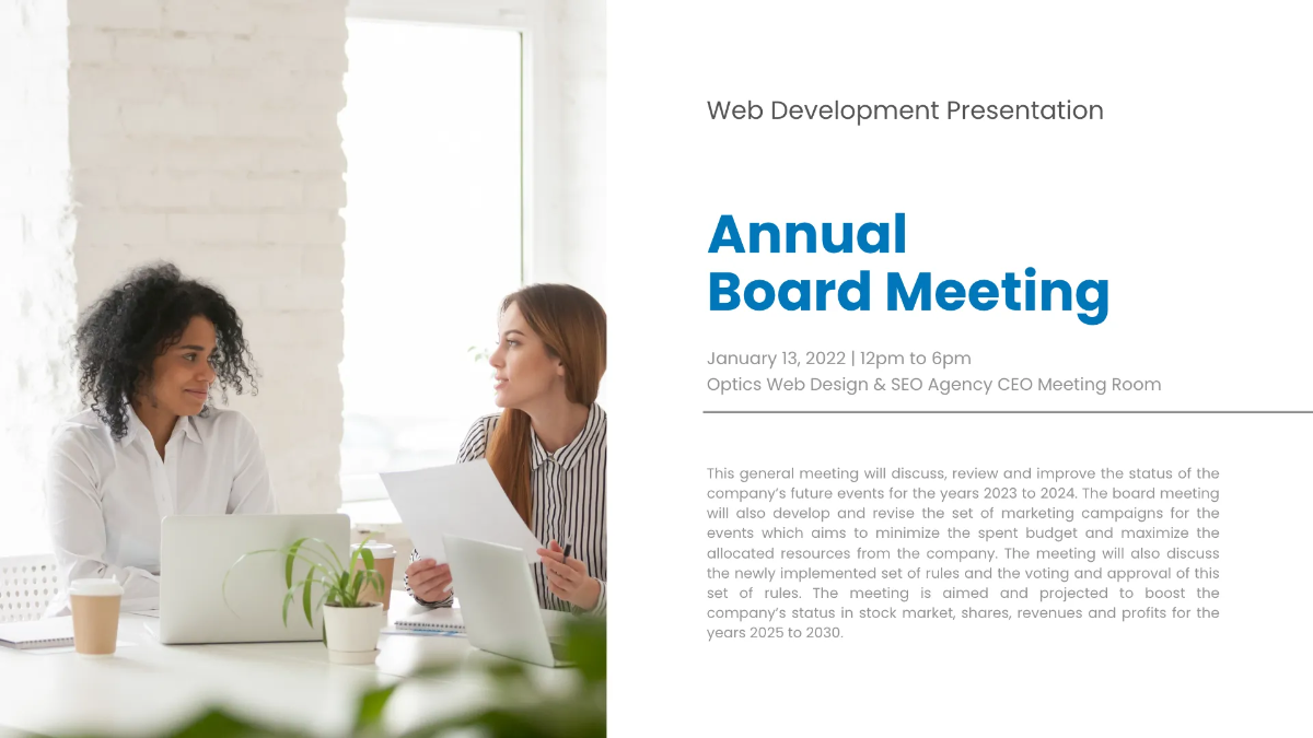 Free Web Development Presentation Template to Edit Online