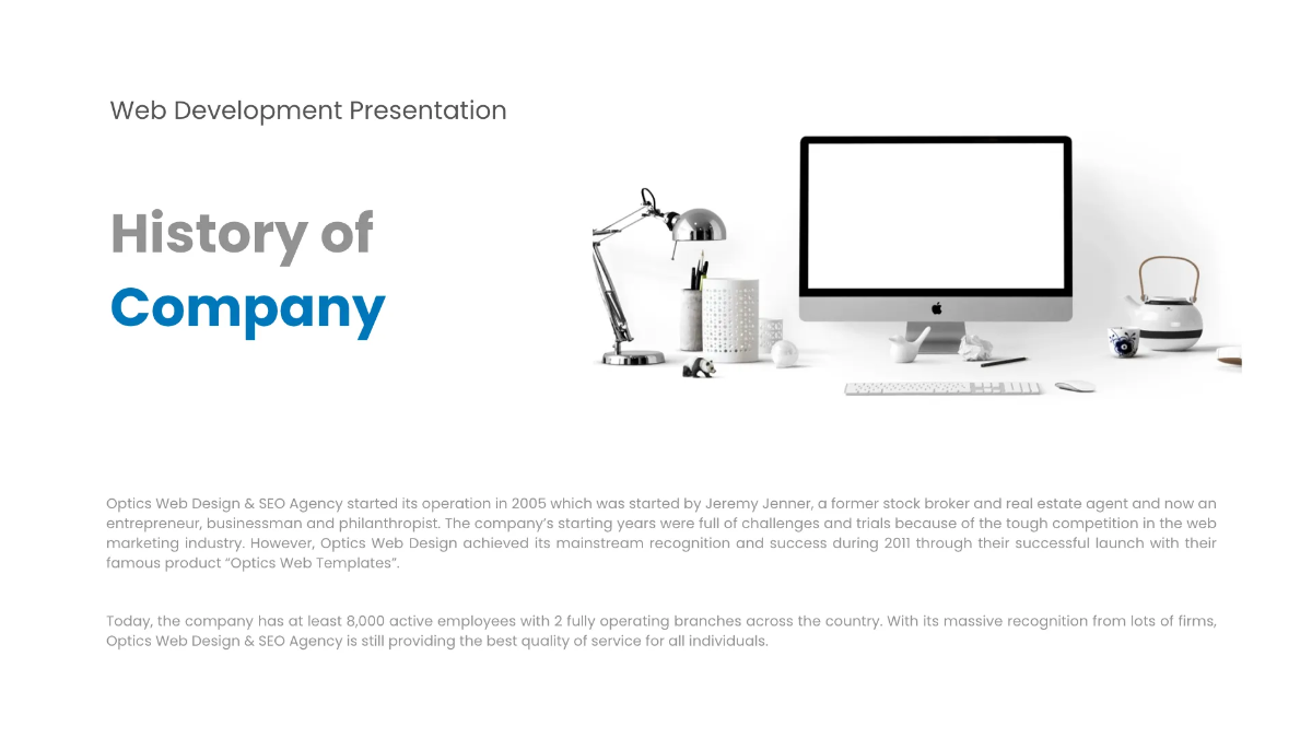 Free Web Development Presentation Template to Edit Online