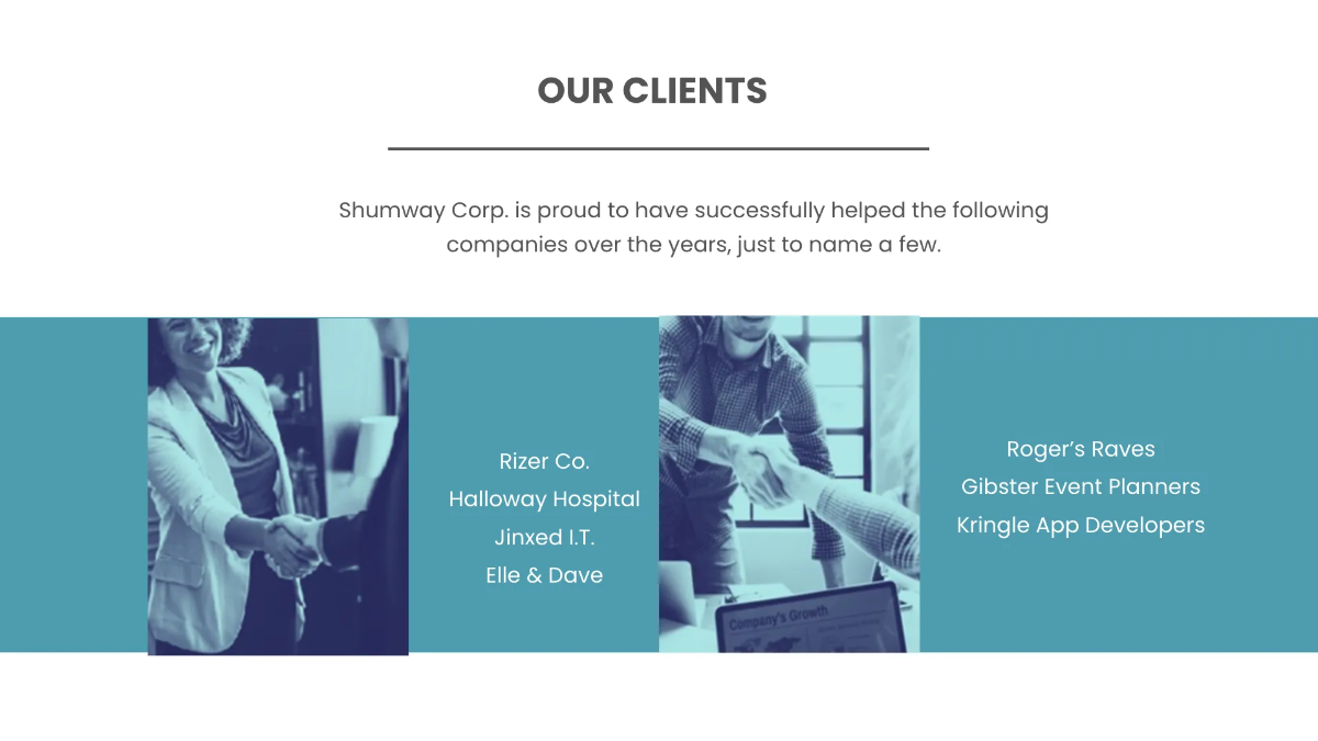 Free Corporate Company Presentation Template to Edit Online