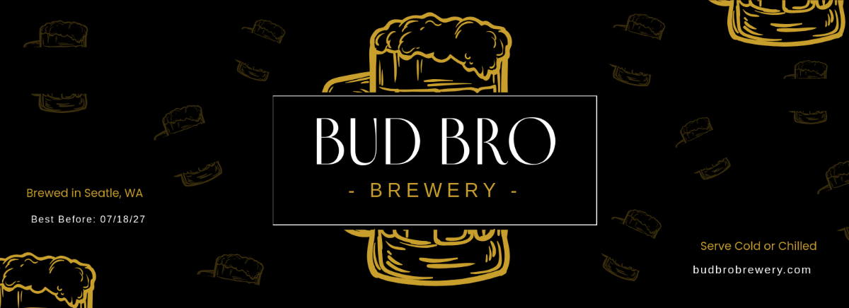 Free Brewery and Beer Label Template to Edit Online
