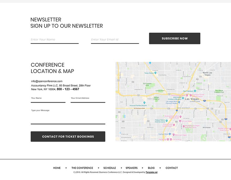 Conference PSD Landing Page Template