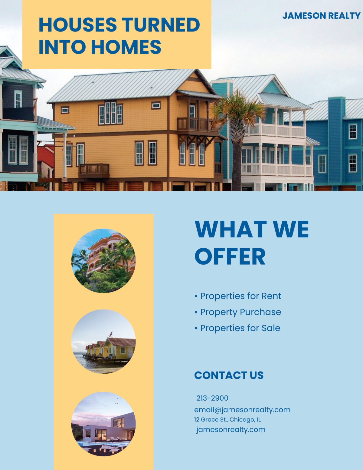 Family Vacation Rental Flyer