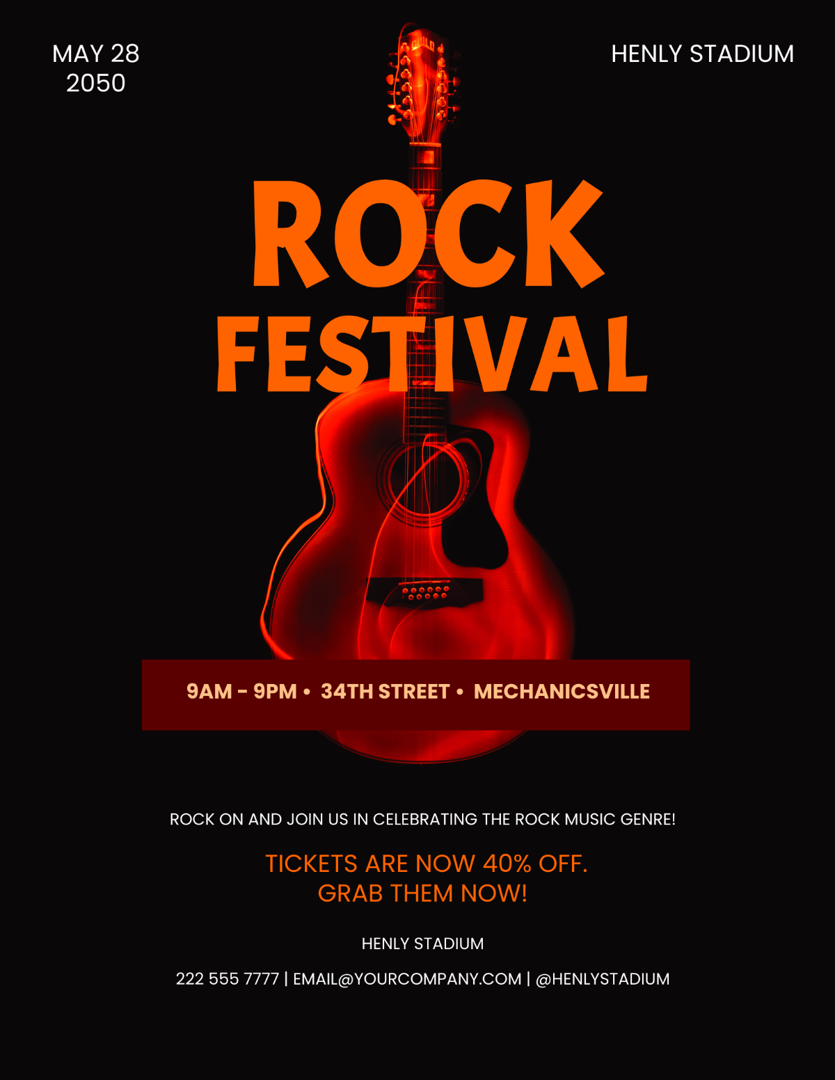 Rock Festival Flyer Template